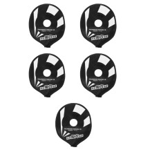 5Pièces Étui Résistance Raquette Badminton Entraînement Durable Noir