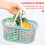 3 Pcs Small Plastic Baskets Organizer with Handle Handles Hamper Travel 8