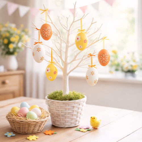 Easter Eggs Assorted Colors 6 Pcs 1