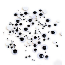 100 Pcs Adhesive Wiggle Eyes Sticker Kids Toys Parent-Child
