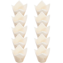 600Pcs White Decorative Cake Cups Nonstick Baking Liners for Party