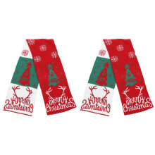 2Pcs Kids Winter Scarf Soft Multi Color Cute Santa Xmas Neck Wrap