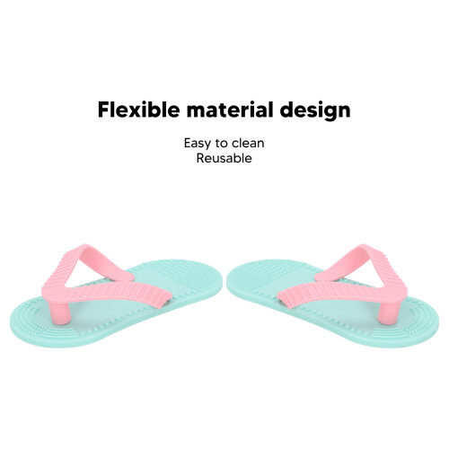 Beißring Flip Flop Cyan Baby