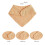 Muslin Baby Bibs 100% Cotton 10-Pack Solid Colors 4