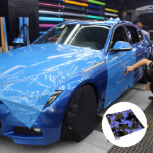 Autocollant Décoratif Bleu Film PVC Camouflage
