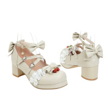 1Paire Chaussures Femme Beige Four Seasons Talon Mode Chic