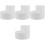 4Pcs White Foam Round Cake Models Ideal for Cake Decorating Skills 1