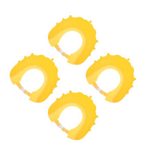 4Pcs Soft Silicone Baby Bath Hat Adjustable Crown Design for Toddlers