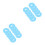 20Pcs Sky-Blue Silicone Guitar Strap Locks Non-Slip Strap Buckle Pads 1