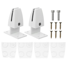 2 Pcs Home Office Accessories Desk Divider Clip Clamp-On Partition