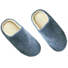 Navy Zachte Indoor Slippers Pantoffels Warm En