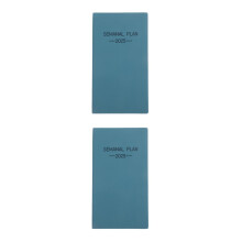 2Pcs Student Weekly Organizer Small PU Cover Planner Lake Blue