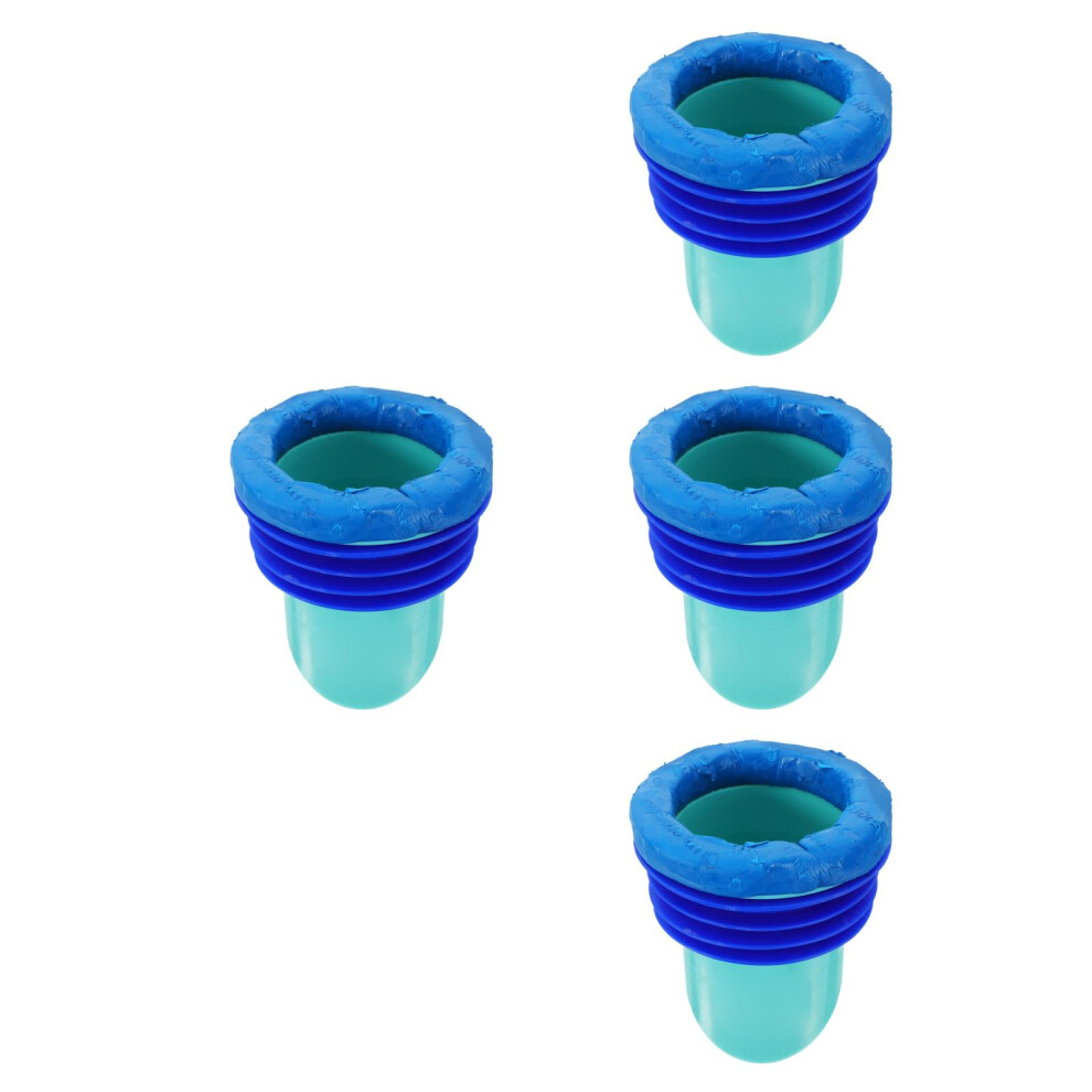 4Pcs Blue Toilet Bowl Ring With Flange Strong Leakproof Toilet Seal 3712504033862