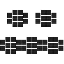 Stickers Design Carrelage Noir Vintage Waterproof