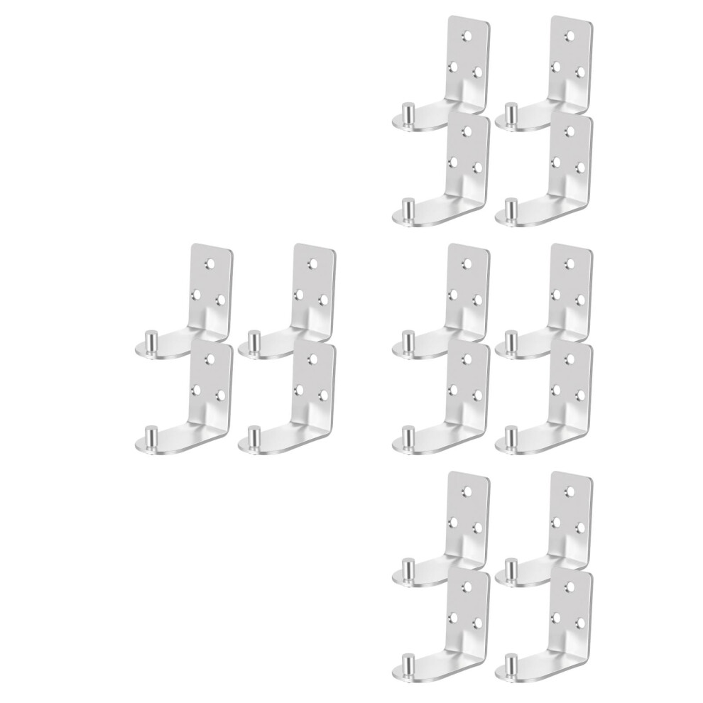 16Pcs Heavy Duty Iron Fire Extinguisher Mount Silver Wall Holder Hook 3712694912756