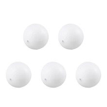 5Pcs White Soccer Balls PVC Kids DIY Toy for Training and Soccer Decor