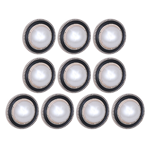 No Sew Coat Buttons Round Metal 10pcs