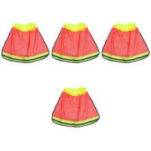 4Pièces Pare-Soleil Casque Tissu Orange Respirant Conception