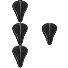 4Pcs Stylish Black Bike Seats Cushion Thickened Wear-Resistant Pad