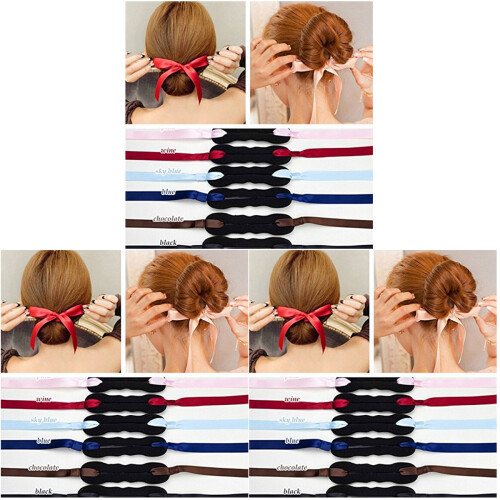 9Pcs Hair Bun for Party Use Assorted Color Easy Style