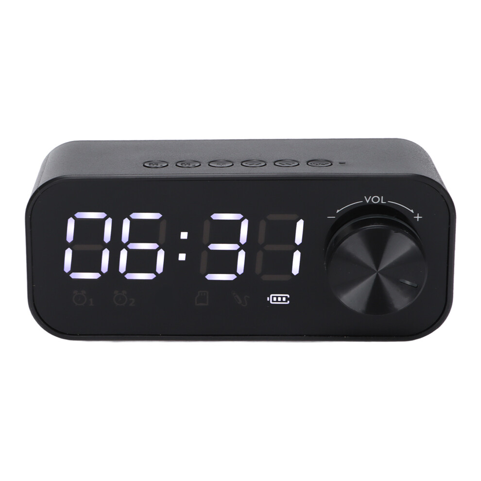 B126 Portable Bluetooth Speaker Alarm Clock 5W, 1200Mah, Black 8471391289022