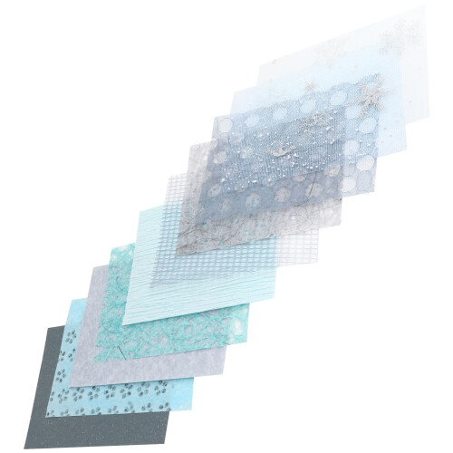 Craft Textured Papers Blue 10 Designs A5 Size Approx