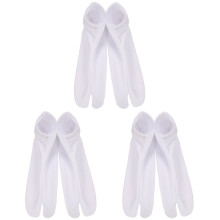 3Paires Japonaises Tabi Doigts Blanches Confortables