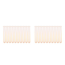 20Pcs Golden Acrylic Sample Tubes Multi-Function Laboratory Test Tubes