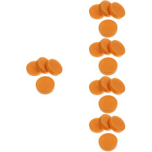 20Pcs Hockey Training Pucks PVC Golden Ice Hockey Pucks for Practice