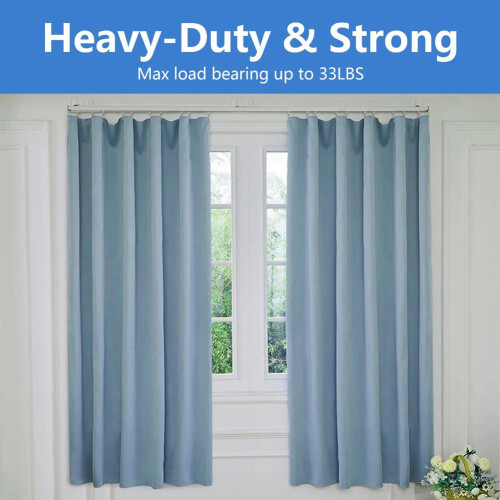 100Pcs Ceiling Curtain Track Rollers and Hooks Accessories Sets - 50 Pcs Smooth Rollers with 50 Pcs Metal S Hooks 2