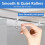 100Pcs Ceiling Curtain Track Rollers and Hooks Accessories Sets - 50 Pcs Smooth Rollers with 50 Pcs Metal S Hooks 5