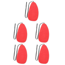 5Pcs Red Saxophone Cleaning Cloth Soft Durable Wind Instrument Care