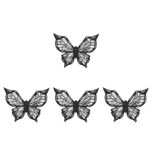 4Pcs Black Silicone Eye Line Stencil Butterfly Eyeliner Makeup Tool