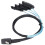 SATA Power Integration Cable, Mini SAS Controller Connectivity for RAID Controller Compatibility with6Gbps Throughput Support and Cable Management 3