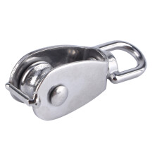 Load Bearing Single Pulley Block Stainless Steel Heavy Duty Swivel Lifting Flexible Swiveling Waterproof Anti-Rust Corrosion Resistance High Quality