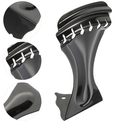 HOMEMAXS Svart Resonatorplatta för Gitarrstall med Tailpiece-sträng 2