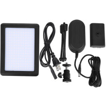 Panou luminos LED cu efecte de iluminare profesionale, cu opțiuni de alimentare dublă, lumină bicoloră de 6000K, alimentată cu baterii, cu