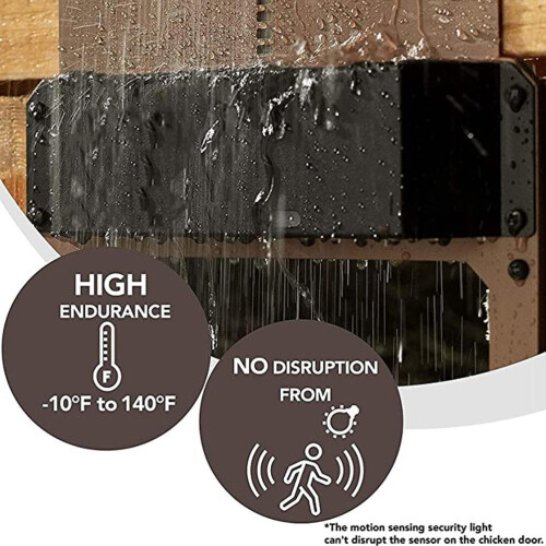 Automatic Chicken Coop Door with Light Sensor, Waterproof, 35x24x3.7cm 2