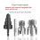1/2 3/4 PPR/PVC Water Pipe Threader Internal External Threading Triple-Flute Counterbore Drill Bit Plastic Pipe Threader 3