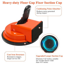 Herramienta para Reparar Huecos en Pisos con 10 Almohadillas Adhesivas Reutilizables y Ventosa Mejorada para Pisos Laminados/Vinílicos.