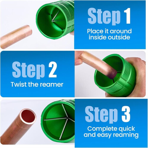 1/4" to 2-1/4" Deburring Tool PlumbingTools Pipe Reamer Copper Pipe Cleaner Removing Burr Tools 1
