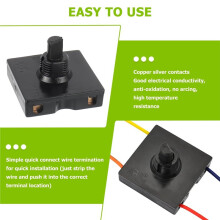 2 Stuks Universele 4-Standen 3-Snelheden Draaischakelaar met Knop voor Verwarmingselementen en Ventilatoren, 13A-125V/10A-250V