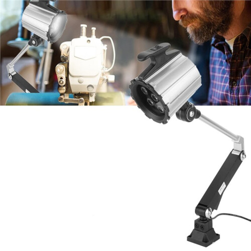 LED Long Arm Adjustable Multipurpose Worklight with Screw Fixation for Lathe CNC Milling Machine 7W 24V 1