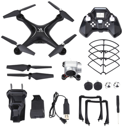 Drone για τυχοδιώκτες, Drone με κάμερα HD με ευρυγώνιο φακό και κράτημα ύψους για ομαλές