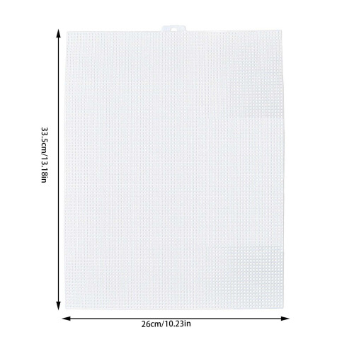 2/1PCS Plastic Mesh Canvas Sheets for Embroidery, Needlepoint Blank, Compatible with Acrylic Yarn 2