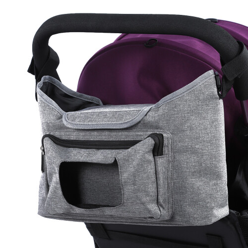 Τσάντα πάνας μωρού, καρότσι Caddy, Universal Fit, μονωμένες θήκες ποτηριών, θήκη μαντηλιών 2