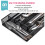 Drawer Organizer, Cutlery Tray Silverware Flatware Storage Divider for Kitchen, Mesh Wire with Non-slip Foam Feet, 5 Component, Silver 3