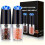 2PCS Gravity Electric Salt Pepper Grinder LED Light Adjustable Coarseness Black 2