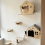 Wooden Cat Climbing Shelf Wall-Mounted 3-Tier 7