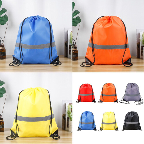 Portable fitness handbag lightweight reflective drawstring 1